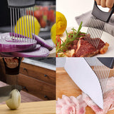 2-Pack: Ultra Sharp Knife Sharpener and Stainless Steel Vegetable And Meat Slicer Holder