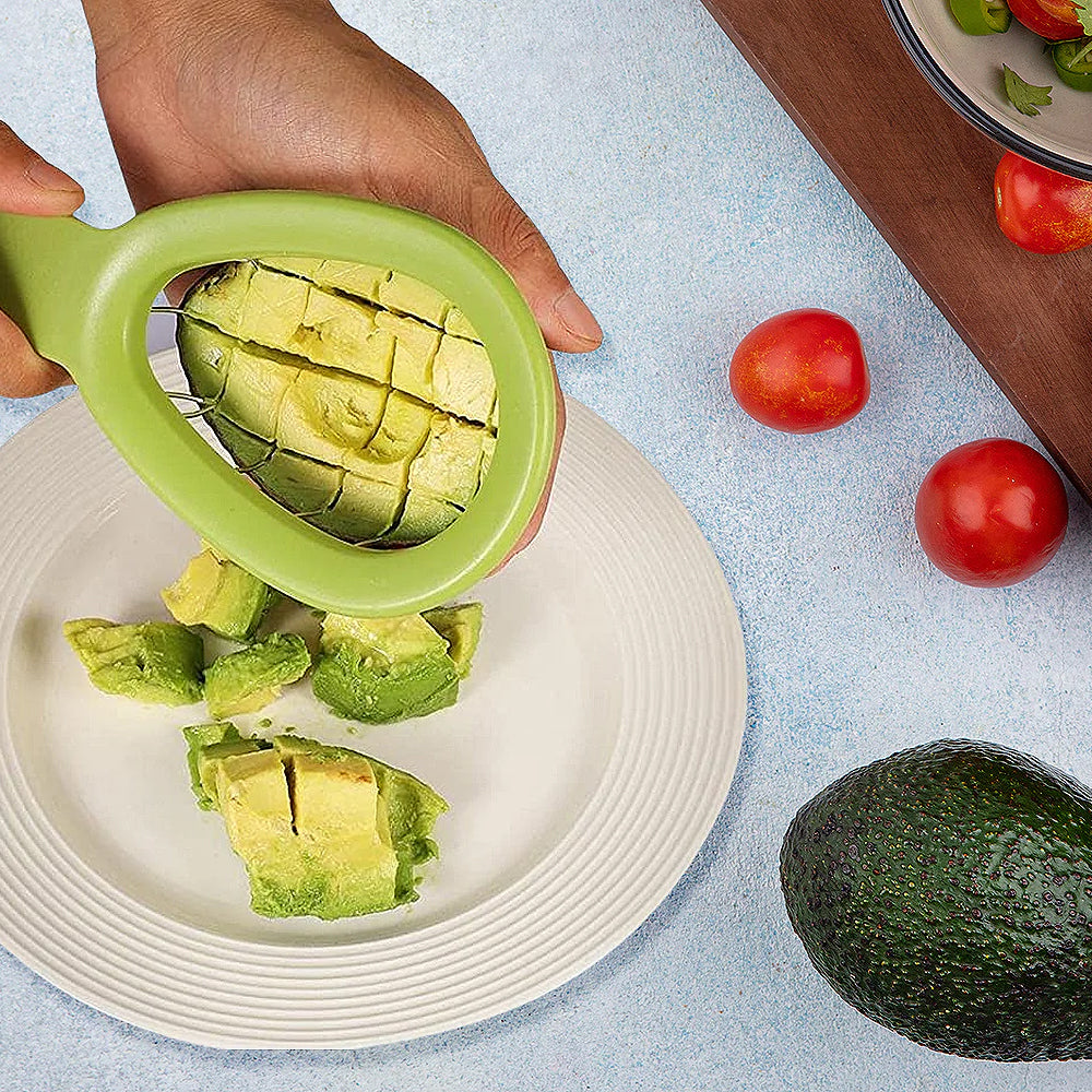 2-Pack: Complete Avocado Slicer  Seed Remover Cubber Cutter