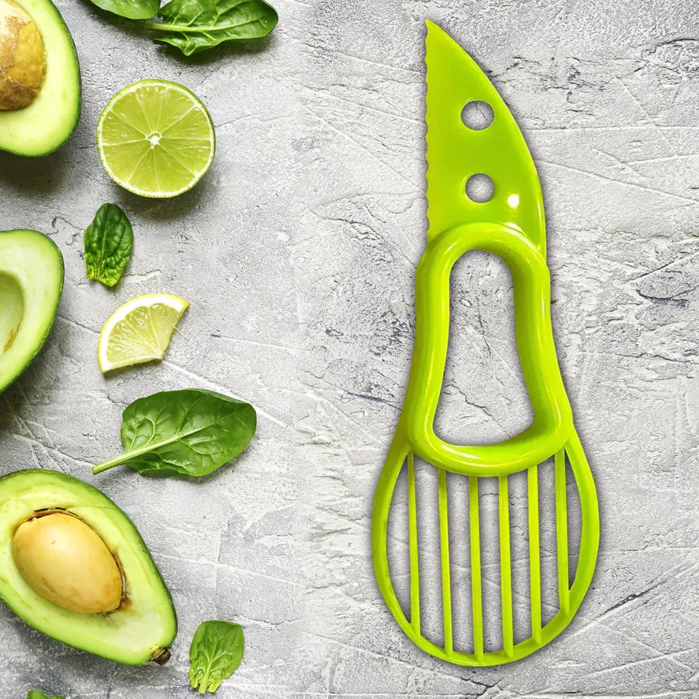 2-Pack: Complete Avocado Slicer  Seed Remover Cubber Cutter