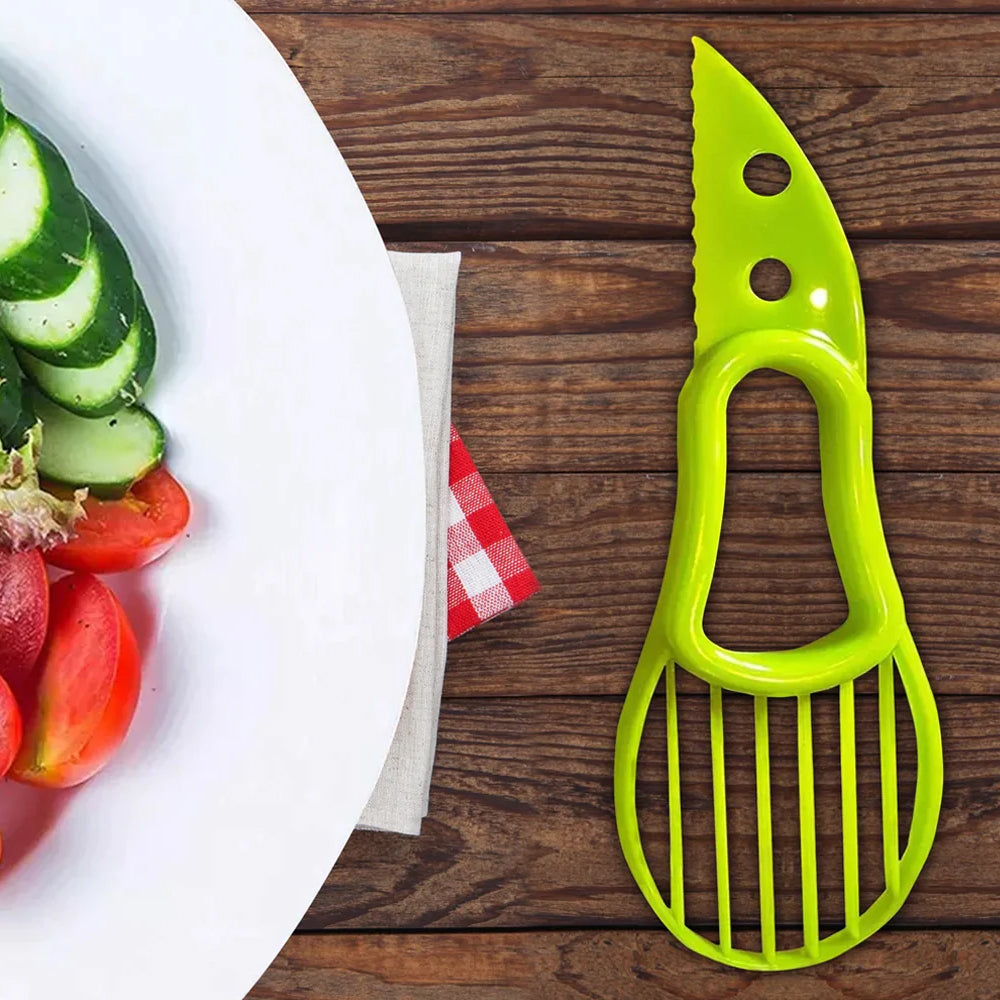 2-Pack: Complete Avocado Slicer  Seed Remover Cubber Cutter