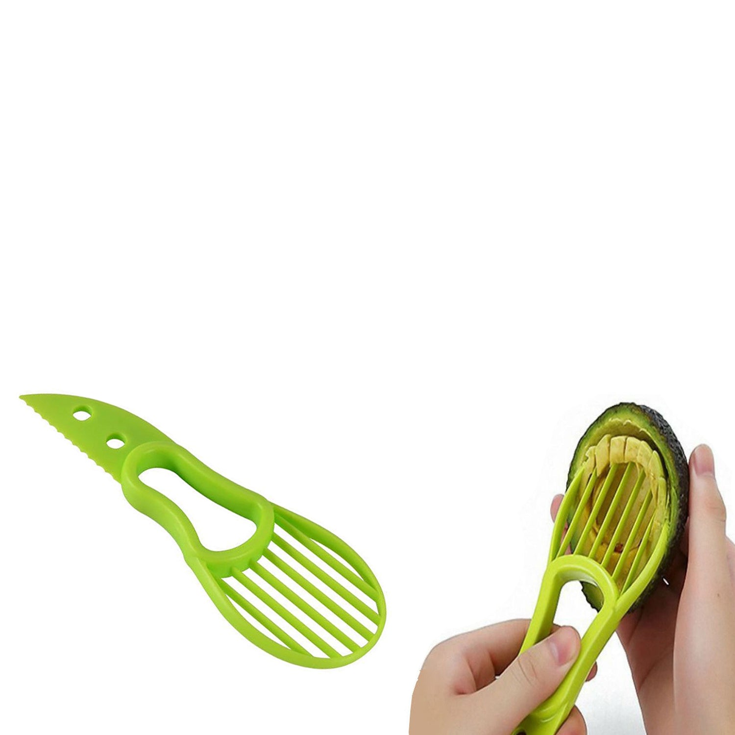 2-Pack: Complete Avocado Slicer  Seed Remover Cubber Cutter