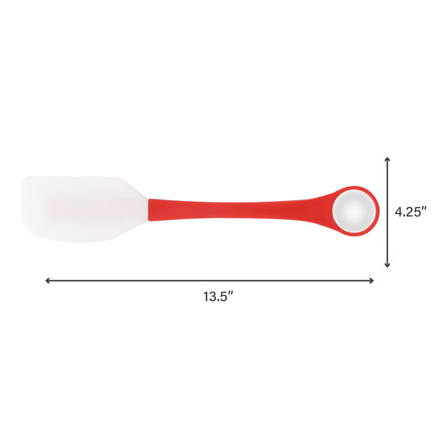 2-in-1 Silicone One Tablespoon Cookie Scoop and Spatula to Stir, Fold, Scrape