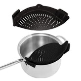 2-Pack: Easy Snap On Heat Resistance Silicone Kitchen Strainer