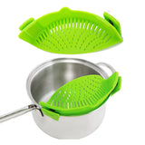 2-Pack: Easy Snap On Heat Resistance Silicone Kitchen Strainer