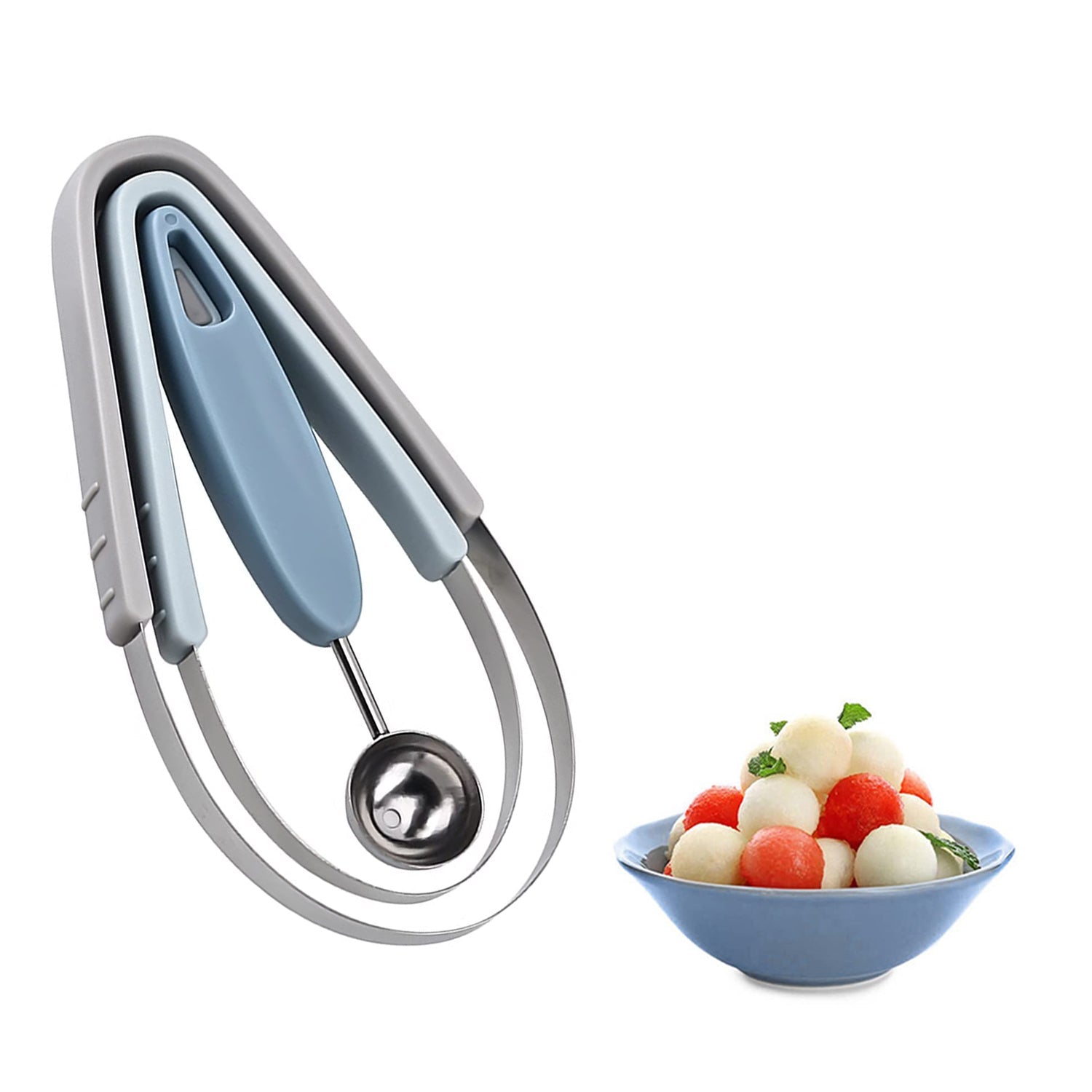 Professional 3 In 1 Stainless Steel Watermelon Melon Baller Scoop