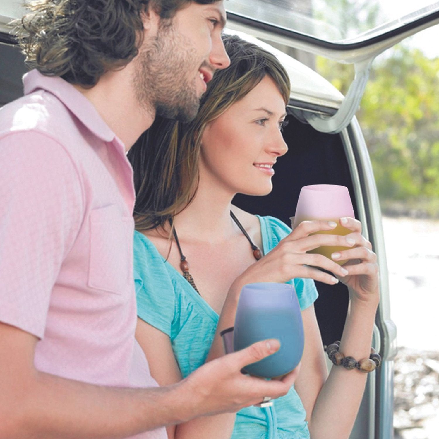 Silicone Stemless and Portable Unbreakable Party Cups
