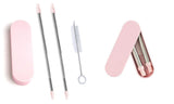 Collapsable Telescopic Reusable Drinkable Straw (1 or 2-Pack)