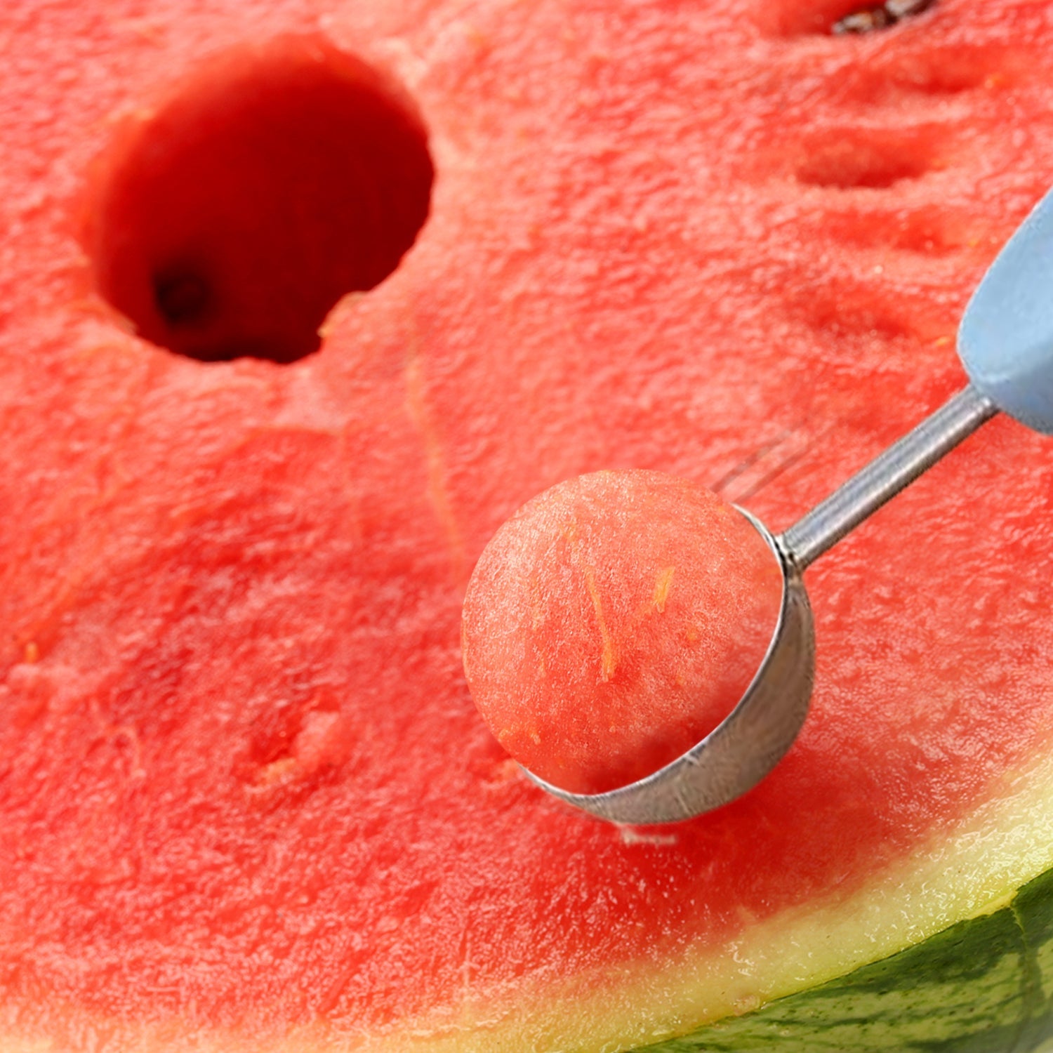 Professional 3 In 1 Stainless Steel Watermelon Melon Baller Scoop