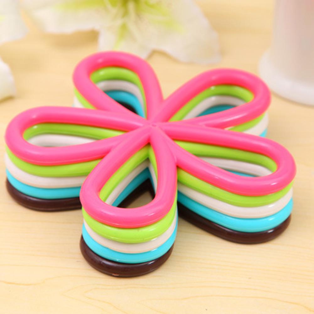 5-Pack: Shamrock-Shaped Anti-Slip Kitchen Mats