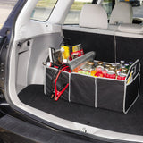 Collapsible Portable Multi-Compartment Heavy Duty Cargo Trunk Organizer