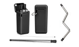 Collapsible, Portable, And Reusable Stainless Steel Drinking Straw With Case