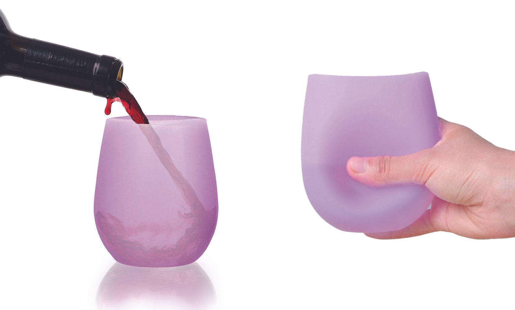 Silicone Stemless and Portable Unbreakable Party Cups