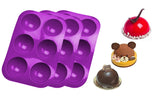 3-Pack : 6 Holes Semi Sphere Silicone Mold For Ice Chocolate Cake Jelly Pudding Handmade Soap