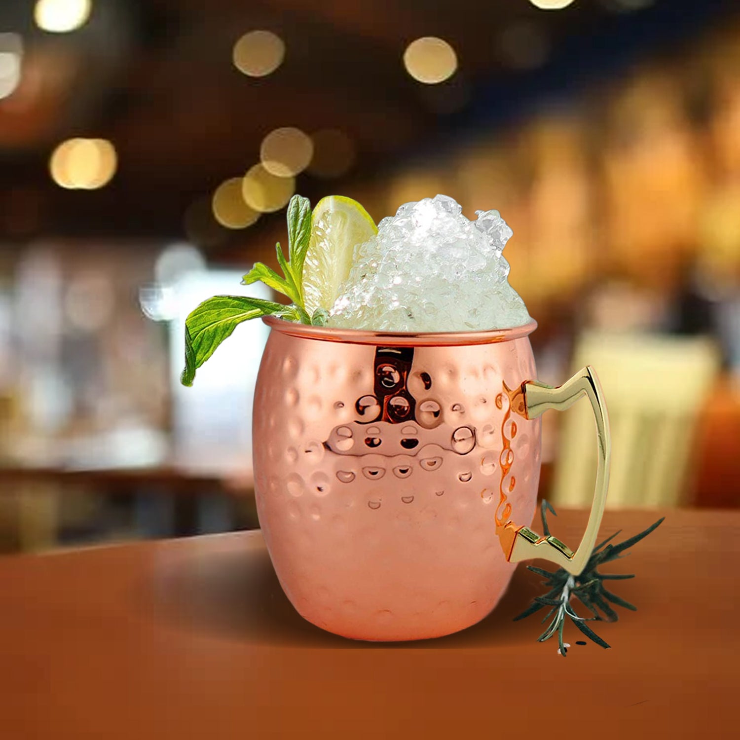 Hammered Finish Moscow Mule Mugs