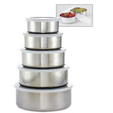 10 Piece Stainless Steel Bowl and Lids Ultimate Food Storage Set