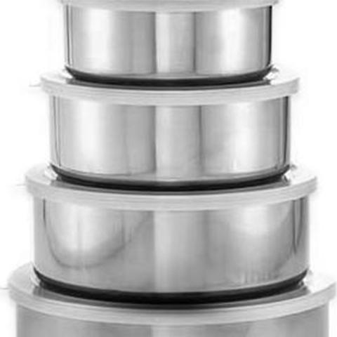 10 Piece Stainless Steel Bowl and Lids Ultimate Food Storage Set