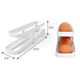 Space-Saving Rolling Eggs Dispenser and Organizer for Refrigerator Storage