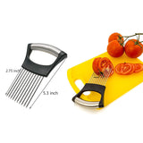 2-Pack: Ultra Sharp Knife Sharpener and Stainless Steel Vegetable And Meat Slicer Holder