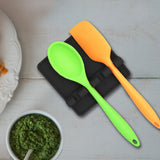 Silicone Heat Resistant Non-Slip Multiple Utensil Rest Keeper With Drip Pad