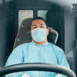 10-Pack Kitchen Disposable Protective Gowns – Water & Fire-Resistant PE With Back Ties And Thumb Loops (One Size)