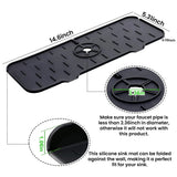 Silicone Kitchen Sink Faucet Splash Guard Guard & Drip Catcher Tray Dish Sponge Holder Kitchen Sink Accessories Protector Home Organization