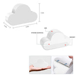 2-Pack: Magnetic Stick Anywhere Cloud Design Keys Keychains Small items Holder Rack Organizer