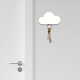2-Pack: Magnetic Stick Anywhere Cloud Design Keys Keychains Small items Holder Rack Organizer