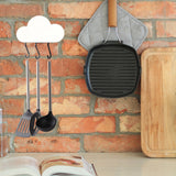 2-Pack: Magnetic Stick Anywhere Cloud Design Keys Keychains Small items Holder Rack Organizer