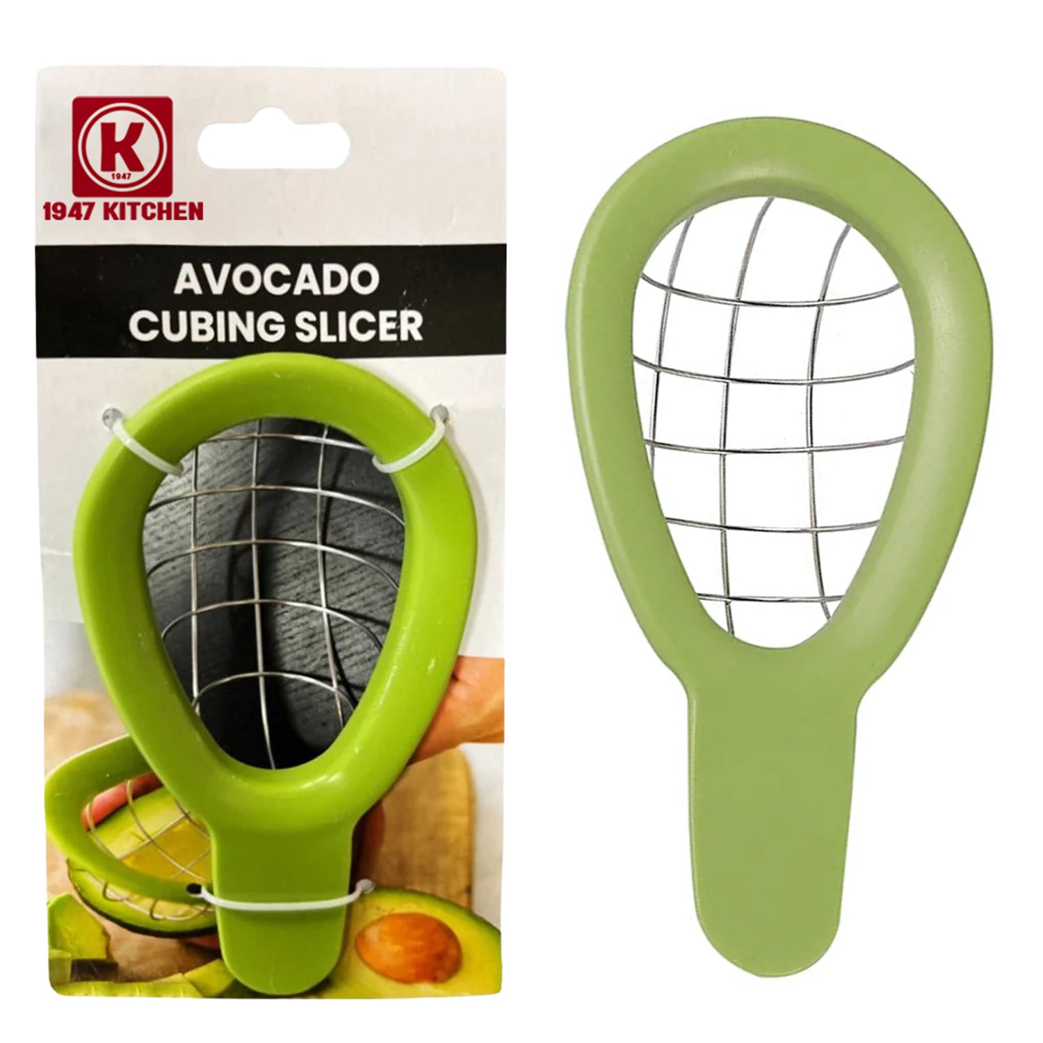 Stainless Steel Easy Avocado Slicer and Perfect Cubing Tool