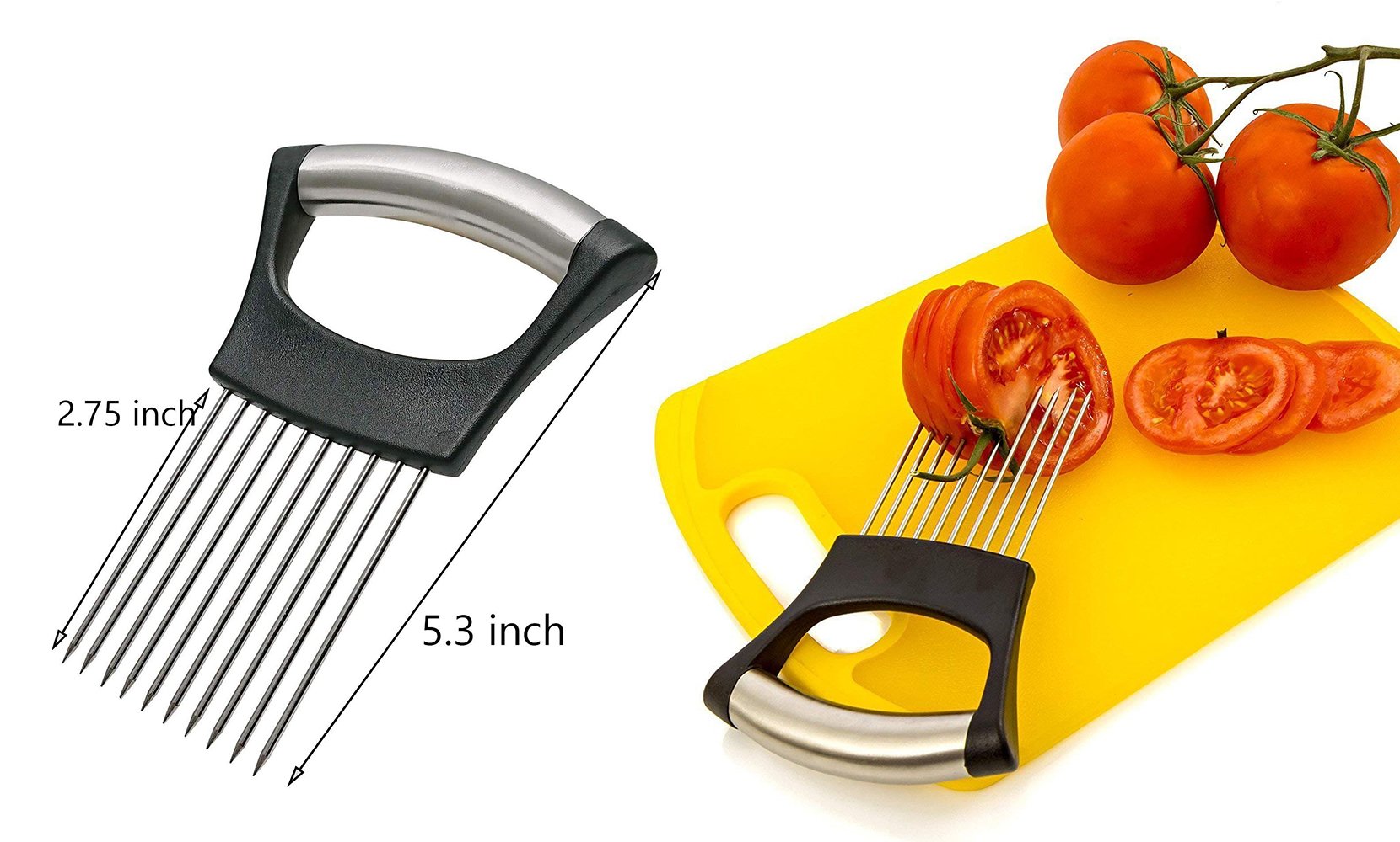 Multipurpose Stainless Steel Assistant Vegetable and Meat Slicer Holder