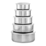 10 Piece Stainless Steel Bowl and Lids Ultimate Food Storage Set